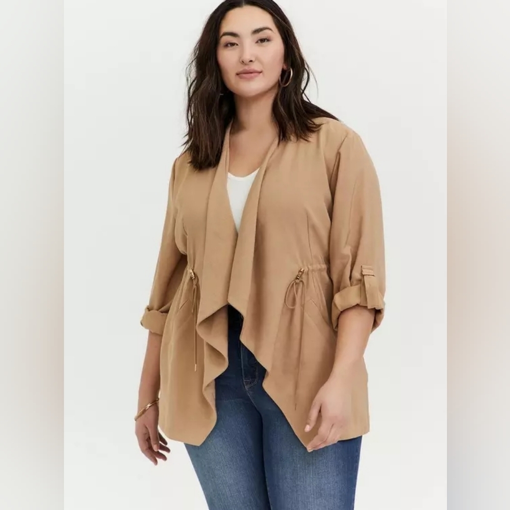 Torrid Beige Waterfall Blazer/jacket - 2X